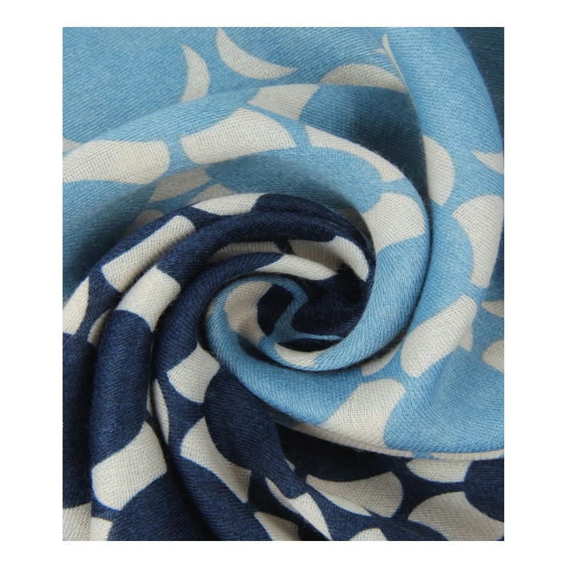 Majea 880021 Women's Loop Scarf, Blue 3, 180 x 90