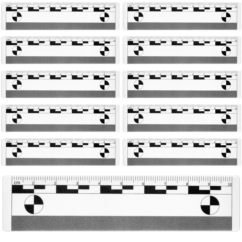 Marspark 10 Pcs Photo Macrographic Scale Markers Evidence Markers(White)