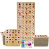 MR CHIPS Jam-Proof Bingo Cards with Sliding Windows, 50 Reusable