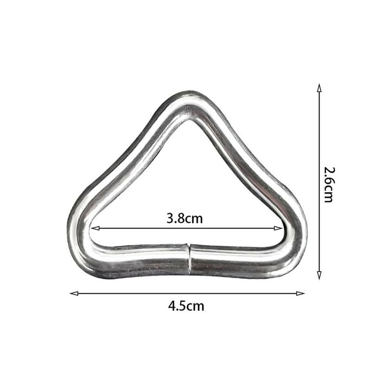 10x Quick Connect Trampoline Triangle Ring V-Rings High Strength Buckle