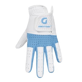 AIGEVTURE Kids Golf Gloves Junior Breathable Golf Gloves for Boys Girls Beginners Golf Practice Left Hand Blue M