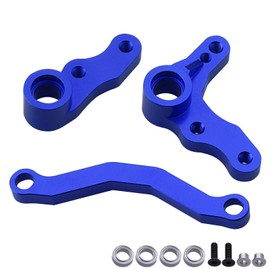 Hobbypark Aluminum Steering Assembly for 1/10 Redcat Blackout XTE Upgrades Parts, fit XBE SC Pro, Replace BS213-014 (Navy Blue)