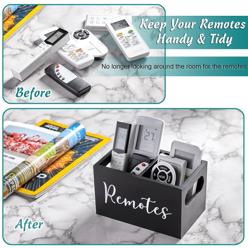 DRASTAR Remote Control Holder, TV Remote Holder, Remote Organizer Caddy