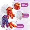 3D Printed Crab Toy, 2PCS Hermit Crabs in Purple and