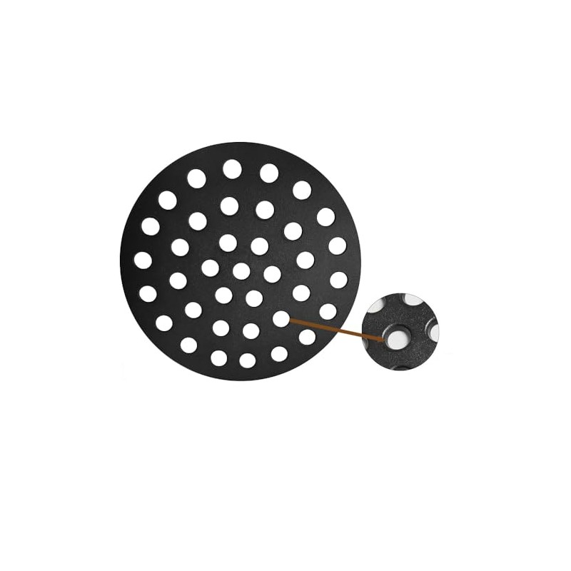 9 Inch Bottom Grate for BBQ,Round Cast Iron Fire Grate