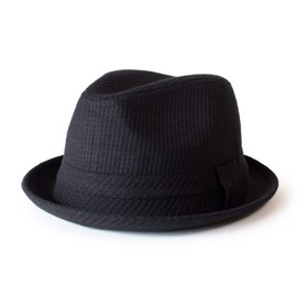 Anagram Waffle Thermal Hat, Medium Folding Hat, Mega Size, Large Size Hat, Black