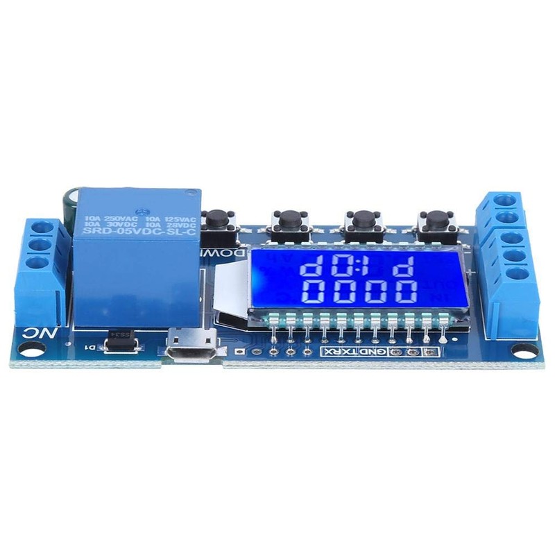 12V Trigger Timer, Cycle Trigger Delay Timer Switch 6-30v, 0.01secs-9999min