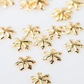 Studded Metal Parts [Pearl Stone Mail Order MK] Classic Motif Snowflake Approximately 50 Grain (5.5 mm) Carefully Selected Parts Handmade Accessories Nail