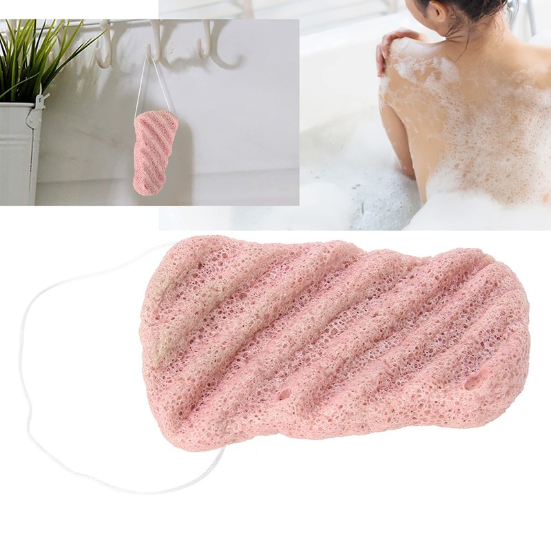 Face Body Natural Konjac Sponge with Sling, Big Size Facial