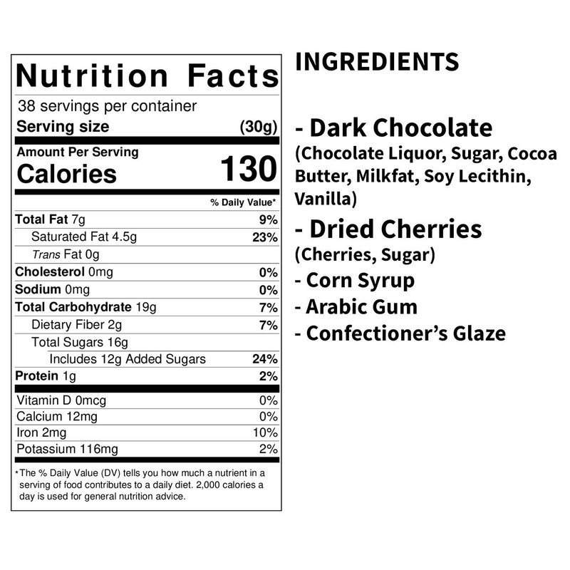 Dark Chocolate Covered Cherries – Fruity Cherries covered in 64%