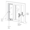 Prime-Line D 1802 2-5/8 In. White Rubber Sliding Door Bumper
