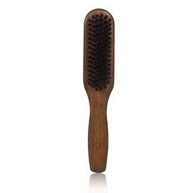 Boar Bristle Beard Brush, High-Quality Wooden Handle, Beard and Moustache Brush, Can Be Used With All Beard Balms and Oils, Compact and Robust Design for Daily Care