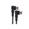 Hosa MID-303RR Right-angle MIDI Cable, Right-angle 5-pin DIN to Same,