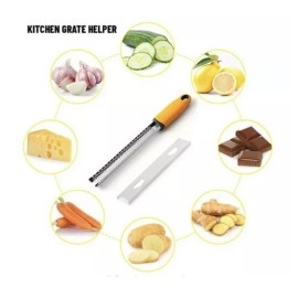Charley Lemon Zester Citrus Cheese Garlic Grater - Stainless Steel Utility Zester