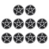 Opexicos 10Pcs Pentagram Patch Pentacle Satanic Occult Goth Wicca Witch