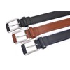 Lacoste LB67865 Men's Casual Belt, Cowhide Leather, Black