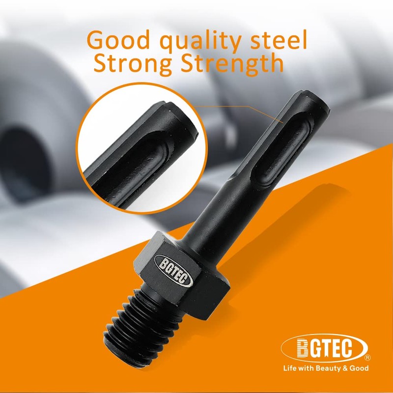 BGTEC Adapter M14 Male Thread to SDS Plus Shank for