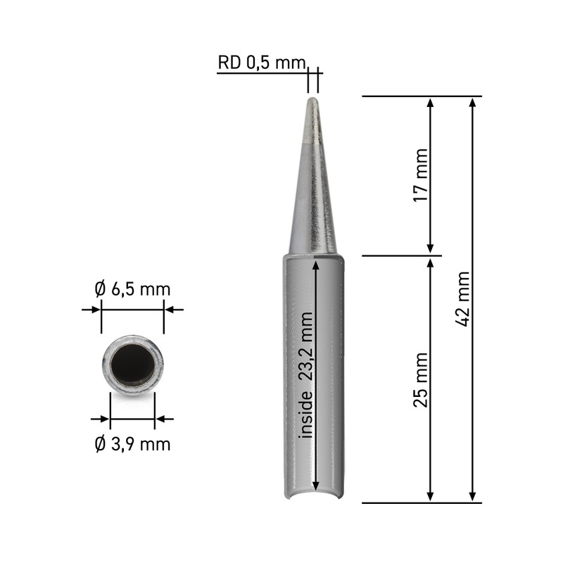 Quick Permanent Soldering Tip Set for 707D+/709D+/969A+/969B+/3103/3104/TS1100 - The Most