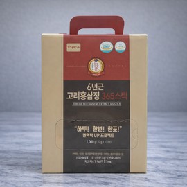 Garden ginseng, 6-year-old Korean red ginseng extract, 365 sticks, 100 packets of red ginseng sticks for gift, 1 box / 정원삼 6년근 고려홍삼정 365스틱 선물용 홍삼스틱 100포 1박스