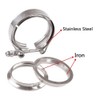 3" Inch V Band Clamp Exhaust Turbo with CNC Flanges
