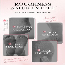 Whitening Foot Mask, Tender Skin, Moisturizing, Autumn and Winter Foot Care, Niacinamide Whitening Foot Mask 35g 1 piece