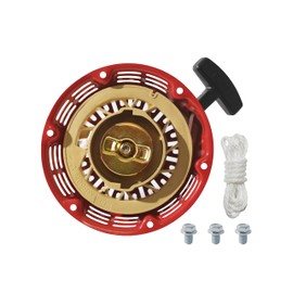 HONTAYOKA GX160 Pull Start Assembly for Honda GX120 GX200 Recoil Starter (Iron Plate Pawl) Generator Engine Red for 159cc 163cc 196cc 200cc 212cc 224cc for Honda 4hp 5.5hp 6.5hp