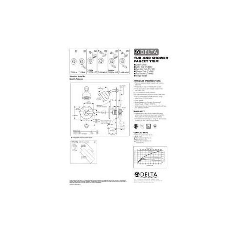Delta Faucet RP48590SS Grail Touch Clean Showerhead Stainless Steel