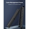 1U Cable Management Rack with Mounting Screws, 12 Slot/24 Port