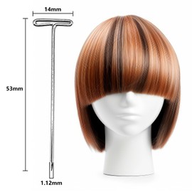 Zlongrou 100 Pieces of Straight Pins, 2 inch Long T Pins, Suitable for T Pins for Wigs, for Sewing, Crafting, Quilting and Patchwork, Stick Pins for Crafts, T Pins for Blocking Crochet (D-100 Pieces)