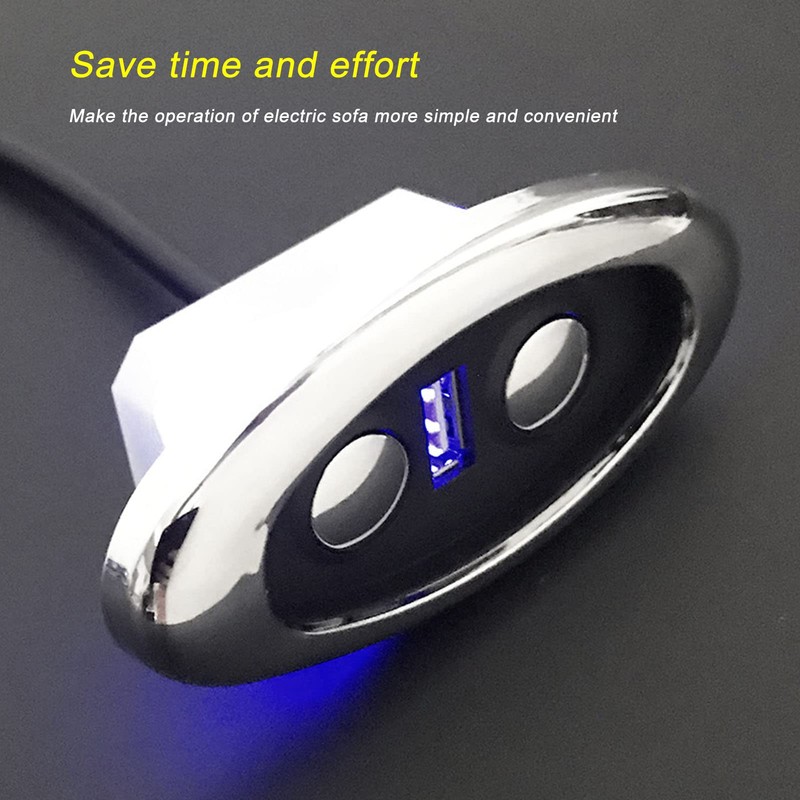 Cryfokt Electric Sofa Controller, 5 Pin Power Recliner Replacement Button