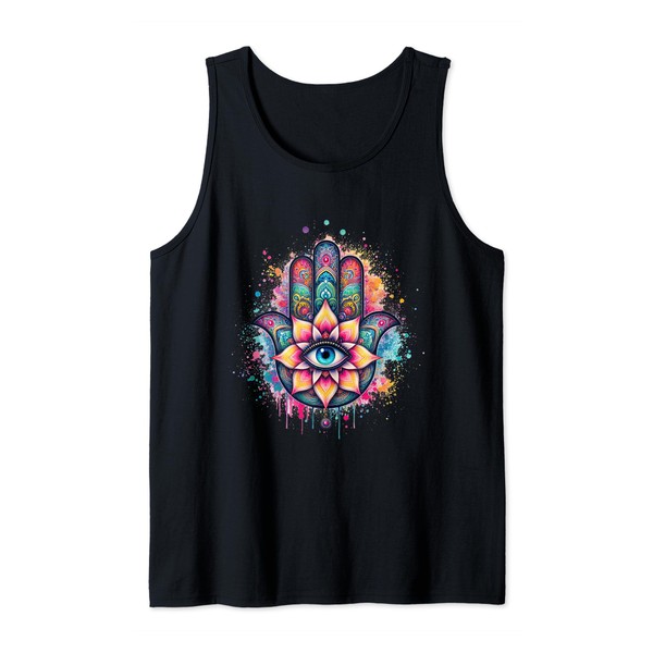 Hamsa hand protection symbol Art, lucky charm all seeing eye