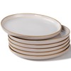 JoyoJours Ceramic Dinner Plates Set of 6,8.5 Inch Reactive Glaze