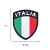 AXEN Italy Shield Patch, Embroidered Italian Flag Tactical Patches Hook