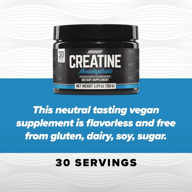 Onnit Creatine Monohydrate - 5g Per Serving (30 Tub), 5.29