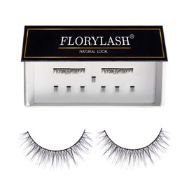 Florylash® Natural Look – Magnetic Eyelashes, 3 Magnets, Natural Magnetic Fake Lashes without Eyeliner 3D Volume Set, Reusable