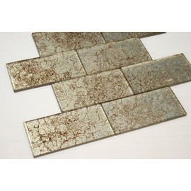 Heirloom Gold - Galaxy Series 3 x 6 Light Gold Color Glass Tile