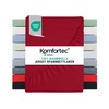 Komfortec Single Fitted Sheet 100% Cotton, 11 inch (30 cm)