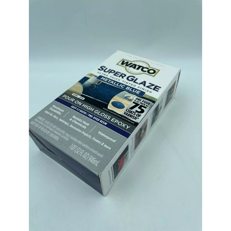 RUST-OLEUM Watco Metallic Blue Super Glaze High Gloss Epoxy 366716