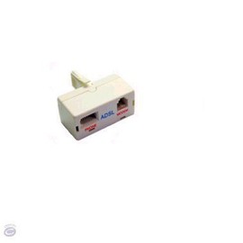 Ex-Pro - [PACK] 10 x ADSL Micro Filter for ADSL Router/Modem suitable for BT Broadband, Tiscali and all other major operators requiring filters on your sockets.