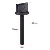 sourcing map M4 x 30 mm Thumb Screw Bolts Nylon