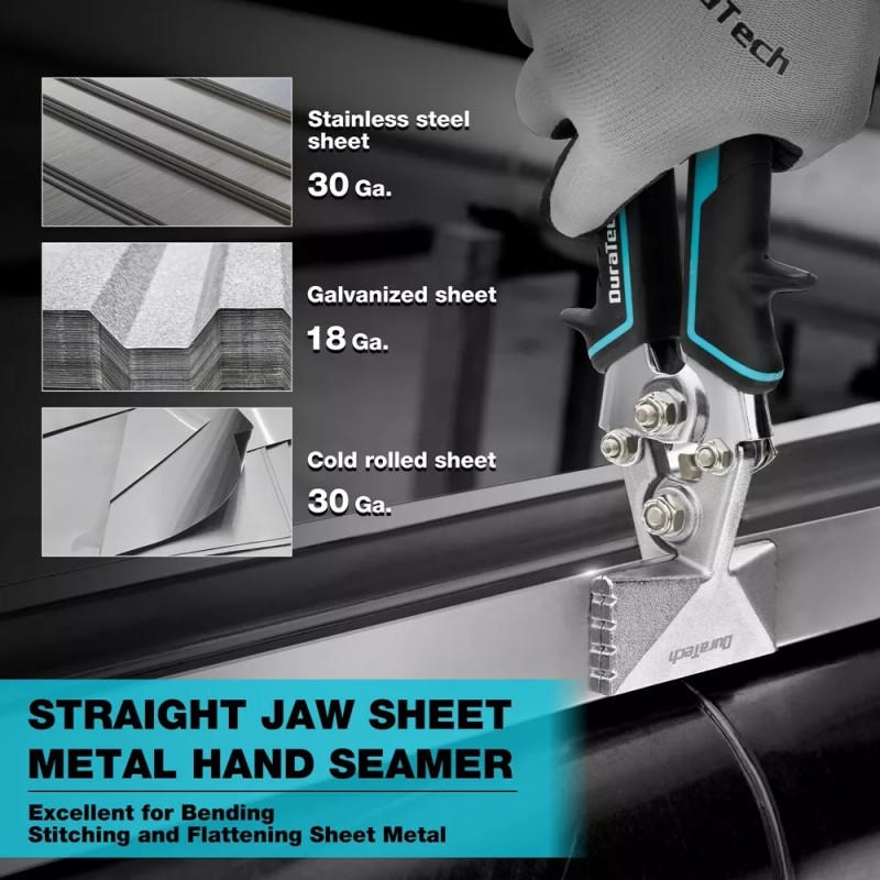 DURATECH 3 Inch Sheet Metal Bender, Hand Seamers Sheet with