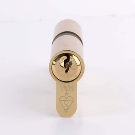 Yale PKM4050-PB KM Series Euro Double Cylinder 40:10:50 (100mm)