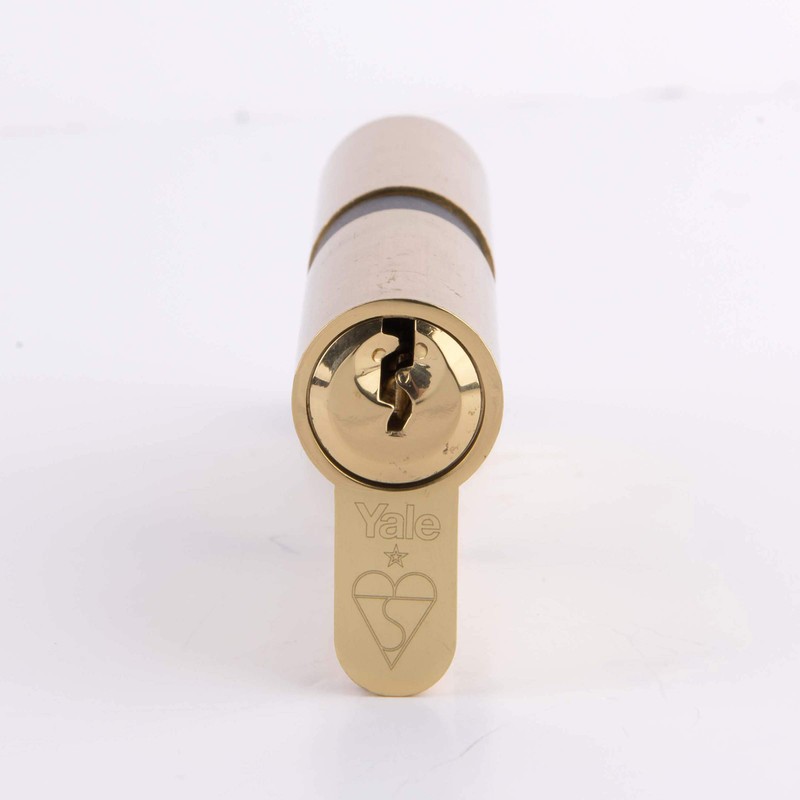 Yale PKM4050-PB KM Series Euro Double Cylinder 40:10:50 (100mm)