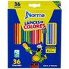 Norma Lápices de Colores Circulares, Incluye Sacapuntas, 1 Pack de