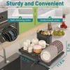 Buruis Dish Drying Rack for Kitchen Countertop, Large Capacity Gold