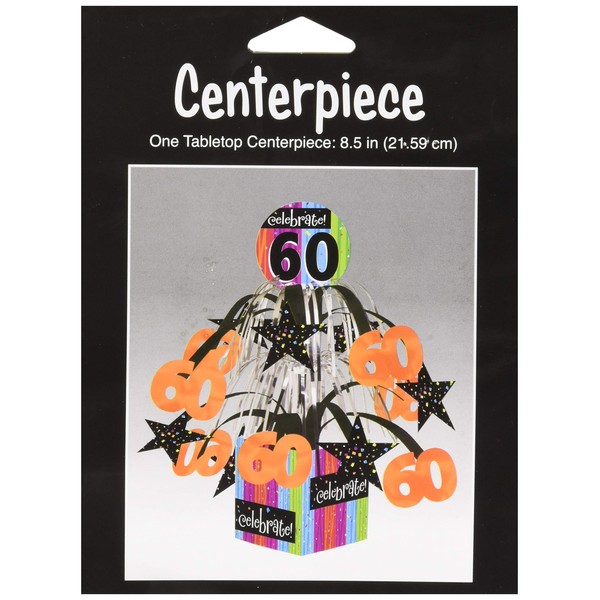 Creative Converting 6-Count Milestone Celebrations Metallic Foil Cascading Centerpieces, Celebrate