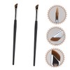 IWOWHERO 2pcs Angled Eyebrow Brush Thin Eyeliner Brush Professional for