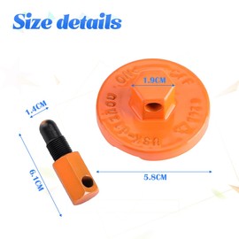 JNNJ Piston Stopper Chainsaw Clutch, Clutch Disassembly Expander, Drum Chainsaw Disassembly Parts, Piston Stop Tool Universal for Chainsaws (Orange)