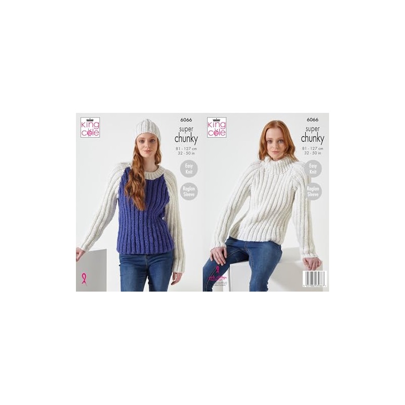 King Cole Celestial Super Chunky Knitting Pattern Ladies Sweaters &