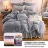 LIFEREVO 2 Pack Shaggy Plush Faux Fur Pillow Shams Velvet